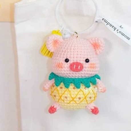 Heo Đeo Nơ, Heo Dứa, Heo Dưa Hấu Len Handmade