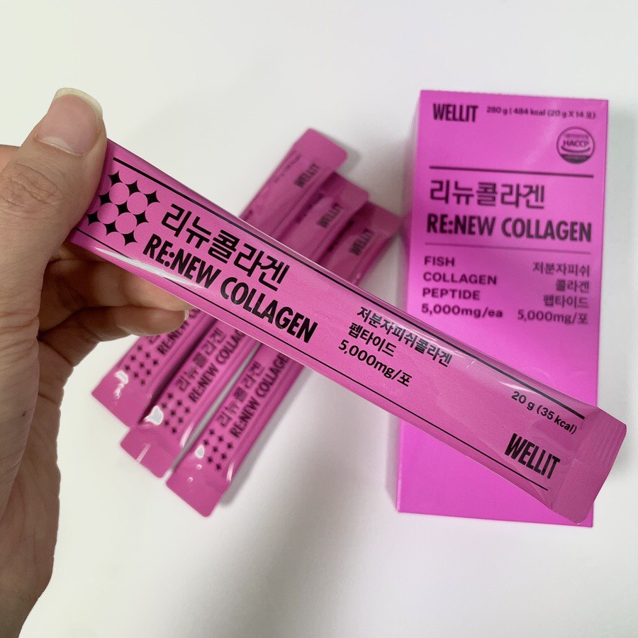 Collagen mờ nám trẻ hoá da Wellit Hàn Quốc , Hàm Lượng Cao 5000mg
