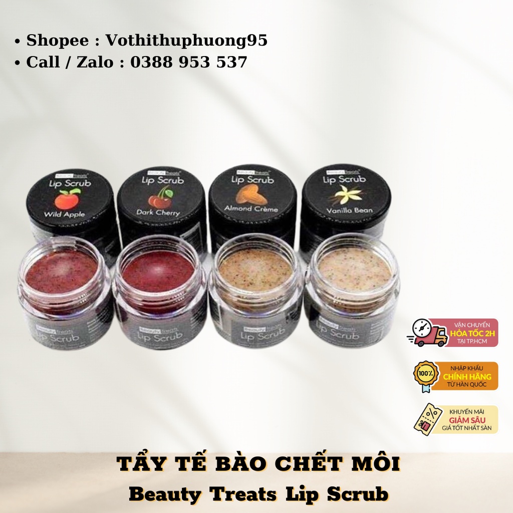 Tẩy Tế Bào Chết Cho Môi Beauty Treats Lip Scrub