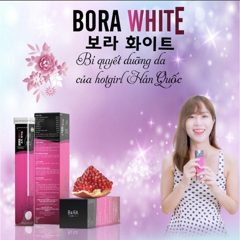 Viên Sủi Trắng Da,Chống lão Hoá BORA WHITE_Chính Hãng