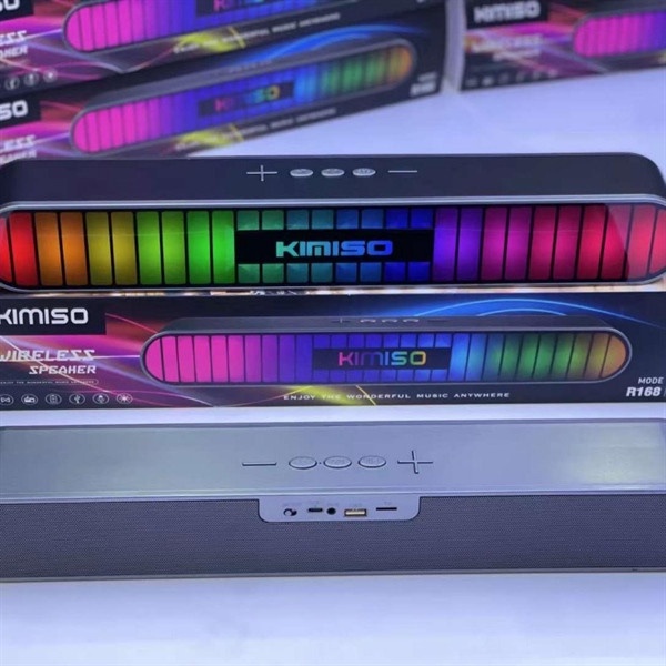 Loa Kimiso wireless Loa Di Động Không Dây Có Đèn Led Theo Nhạc 360 Độ Công Suất 10W, Chống Trơn