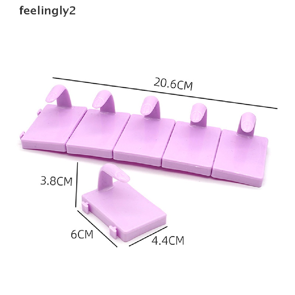 Set 5 Giá Đỡ Trưng Bày Móng Tay Giả Có Thể Tháo Rời