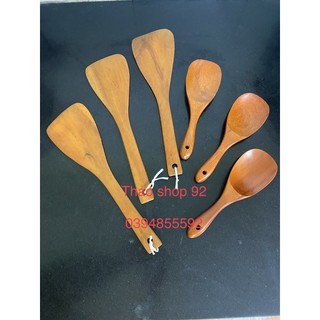 Muôi xới cơm-xẻng xào bằng gỗ