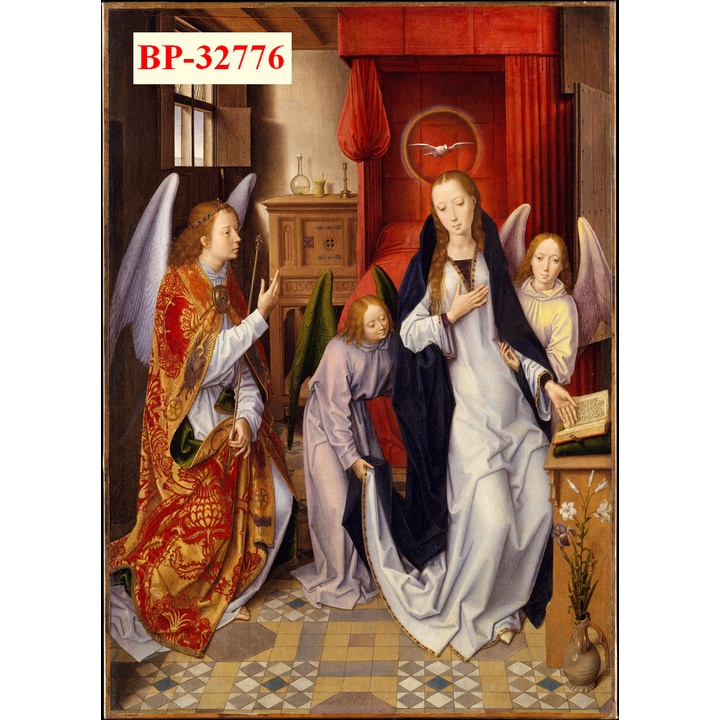 Tranh Thiên Chúa Đức Mẹ Dán tường 3D cao cấp