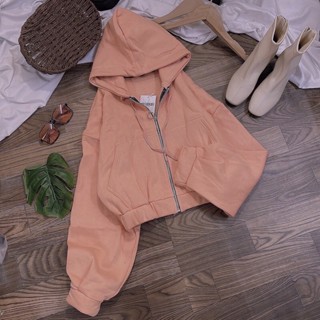 Áo Khoác Lửng_Áo Khoác Nỉ Có Nón_Chất Nỉ Dày Dặn Mịn Không Xù Lông_Form Lửng Tay Phồng Nón 2 Lớp Xịn Xò_Form Unisex_AK05