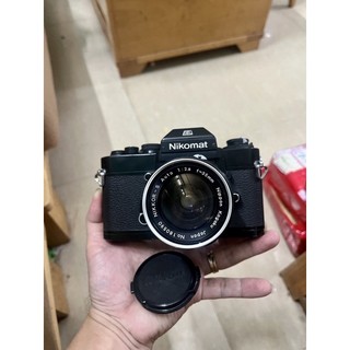Máy ảnh film Nikon nikomat EL + lens Nikon Nikkor S 35mm f2.8