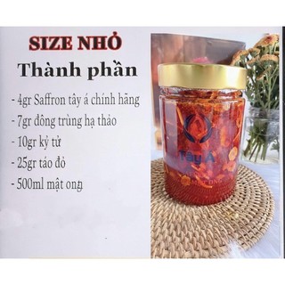Saffron Tây Á chính hãng ngâm mật ong rừng mix táo đỏ 500ml