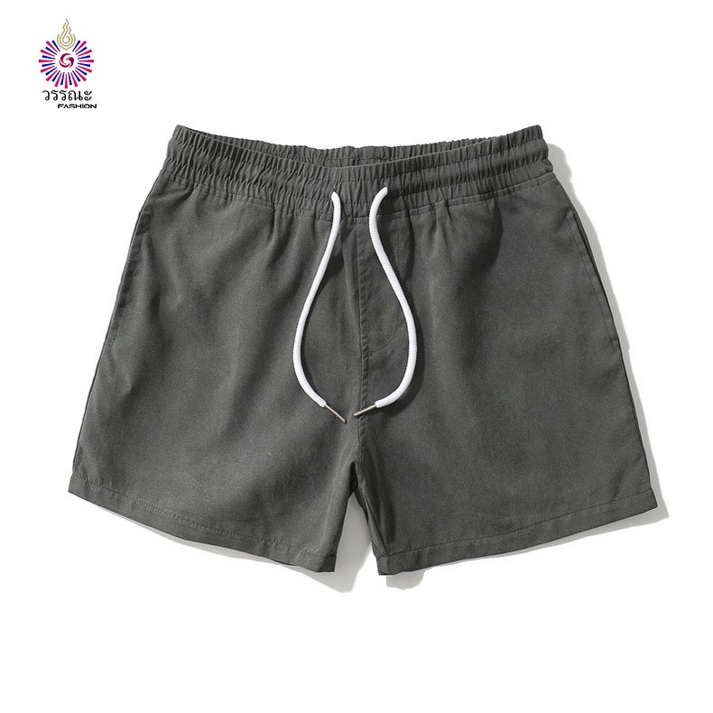 Quần Short Unisex Kaki Form Trên Gối Slimf Full Size