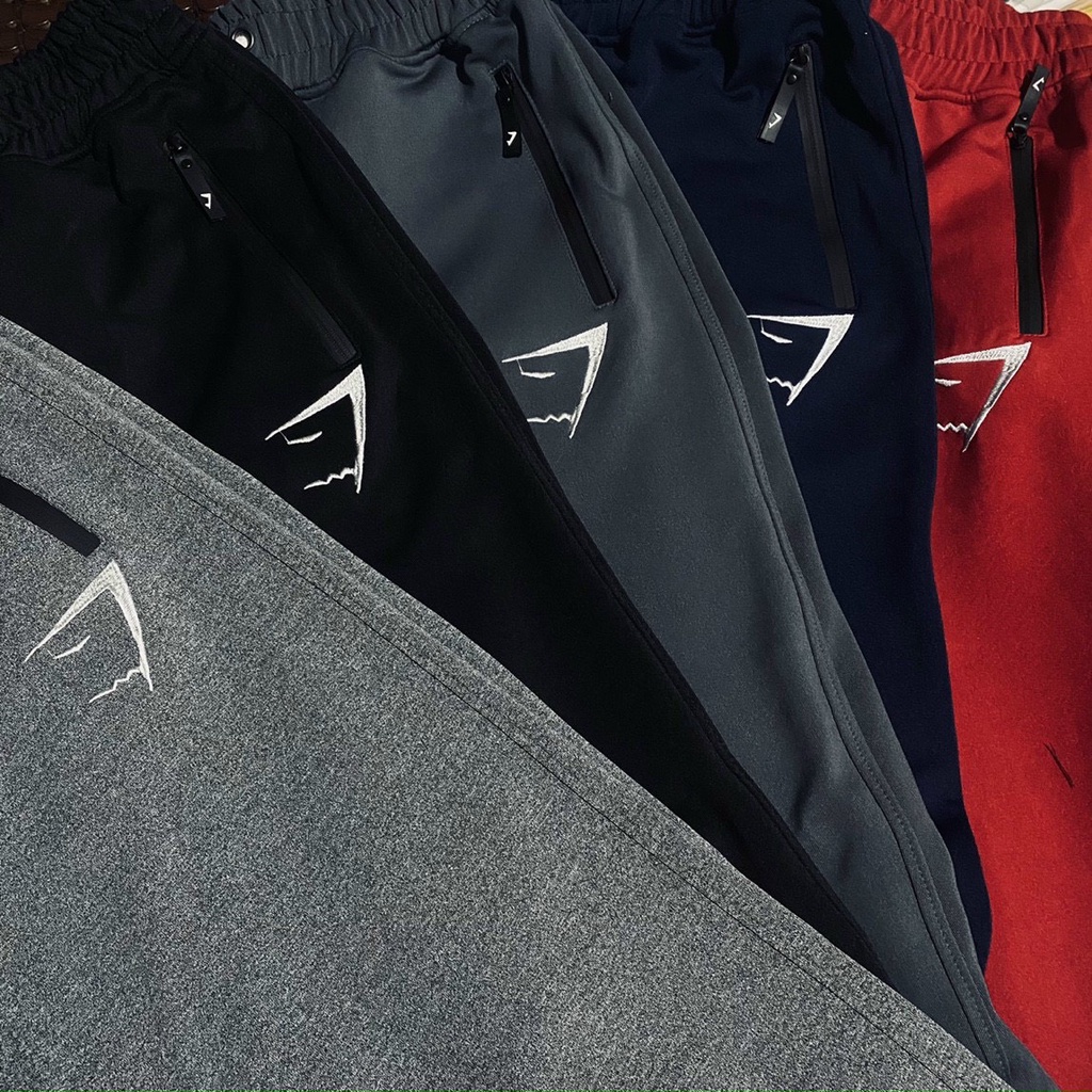 Quần dài tập gym nam DO GYM SHOP logo thêu, thun co giãn 4 chiều thoáng mát