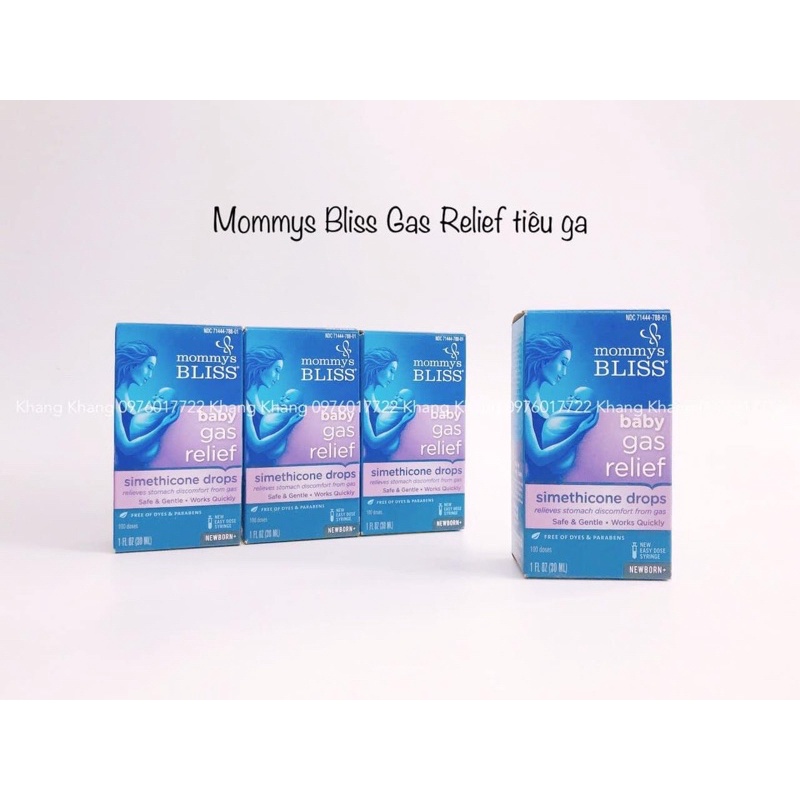 𝐂𝐇𝐈́𝐍𝐇 𝐇𝐀̃𝐍𝐆 - Siro tiêu gas cấp tốc cho bé từ sơ sinh giảm đầy hơi, colic Mommys Bliss  - 30ml