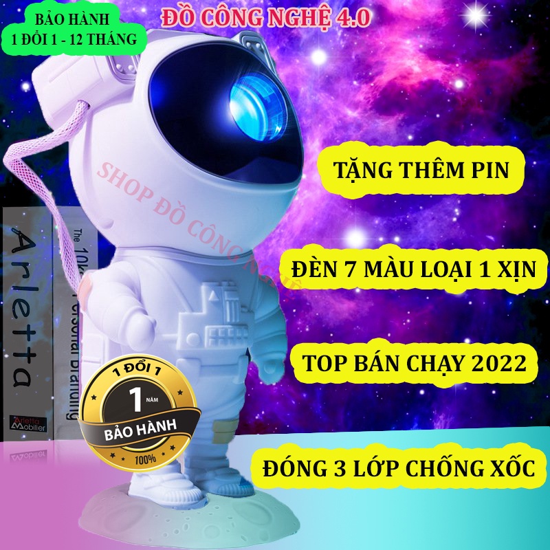 Đèn phi hành gia chiếu sao bầu trời, ✔𝑺𝒂̆̃𝒏 𝒉𝒂̀𝒏𝒈 - 𝑮𝒊𝒂𝒐 𝒏𝒈𝒂𝒚✔, đèn led chiếu vũ trụ, ngân hà 2022