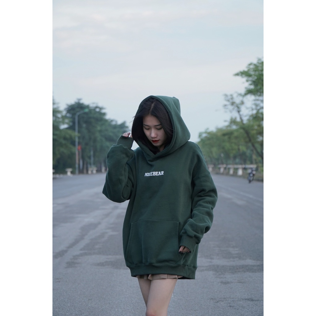 Áo Nỉ Hoodie Zip Mikenbear , Áo Hoodie Gấu Ngược Mikebear Nỉ Bông Cao Cấp Unisex Siêu Hot