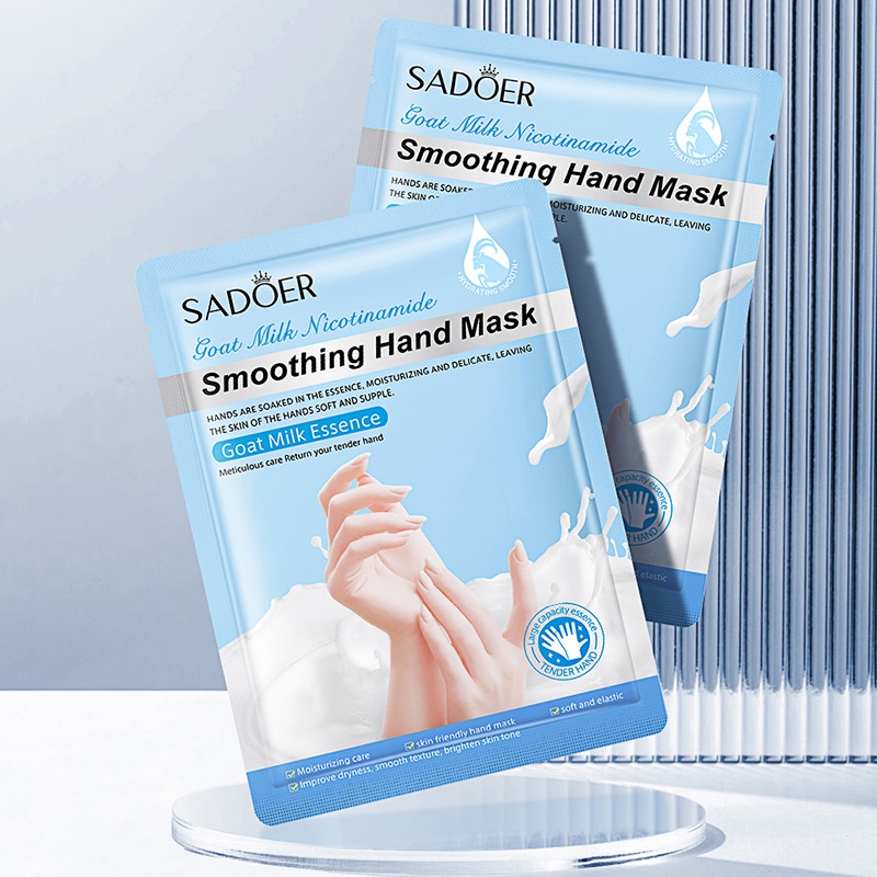 Mặt Nạ Dưỡng Da Tay Chiết Xuất Hoa Hồng, Sữa Dê Hand Mask Dưỡng Ẩm, Làm Trắng và Mịn Màng Da Tay