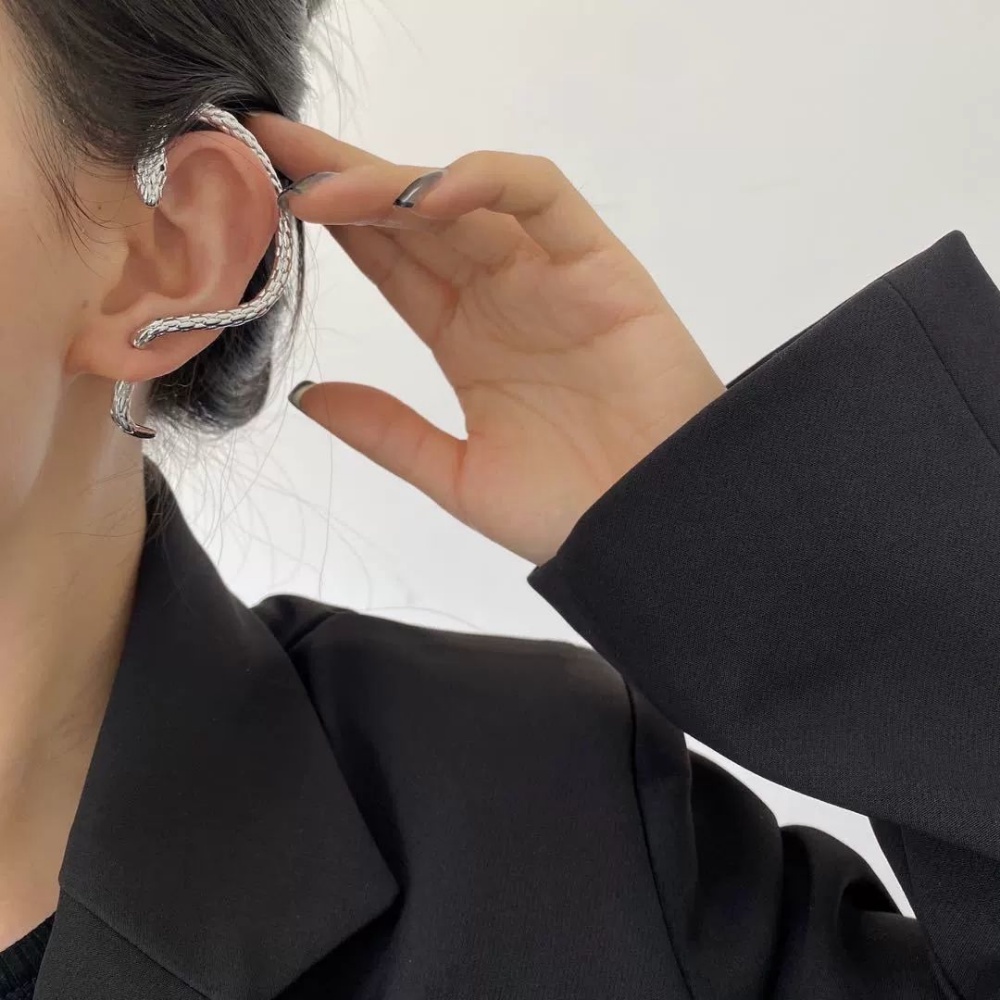 Kẹp Tóc Dây Xích Dài Bằng Kim Loại Hình Rắn Lấp Lánh Thời Trang Cho Nữ