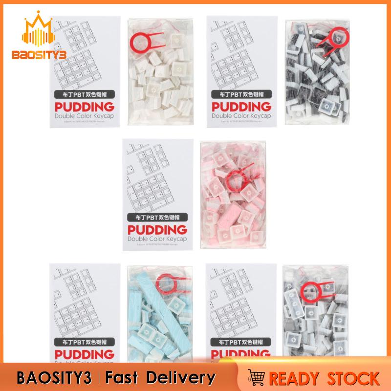 Bộ nút bàn phím PBT hình pudding thay thế cho PC chơi game