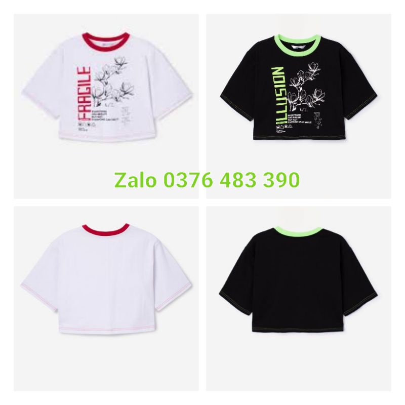 Áo Crop top bé gái xuất dư ( Size 10-12y )