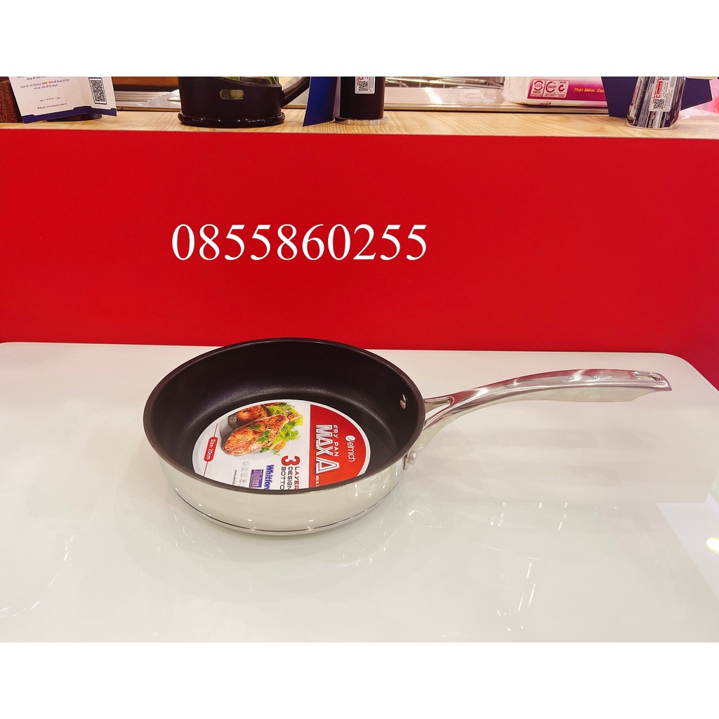 Chảo Inox chống dính Elmich 3 đáy Max A EL3762 size 24cm