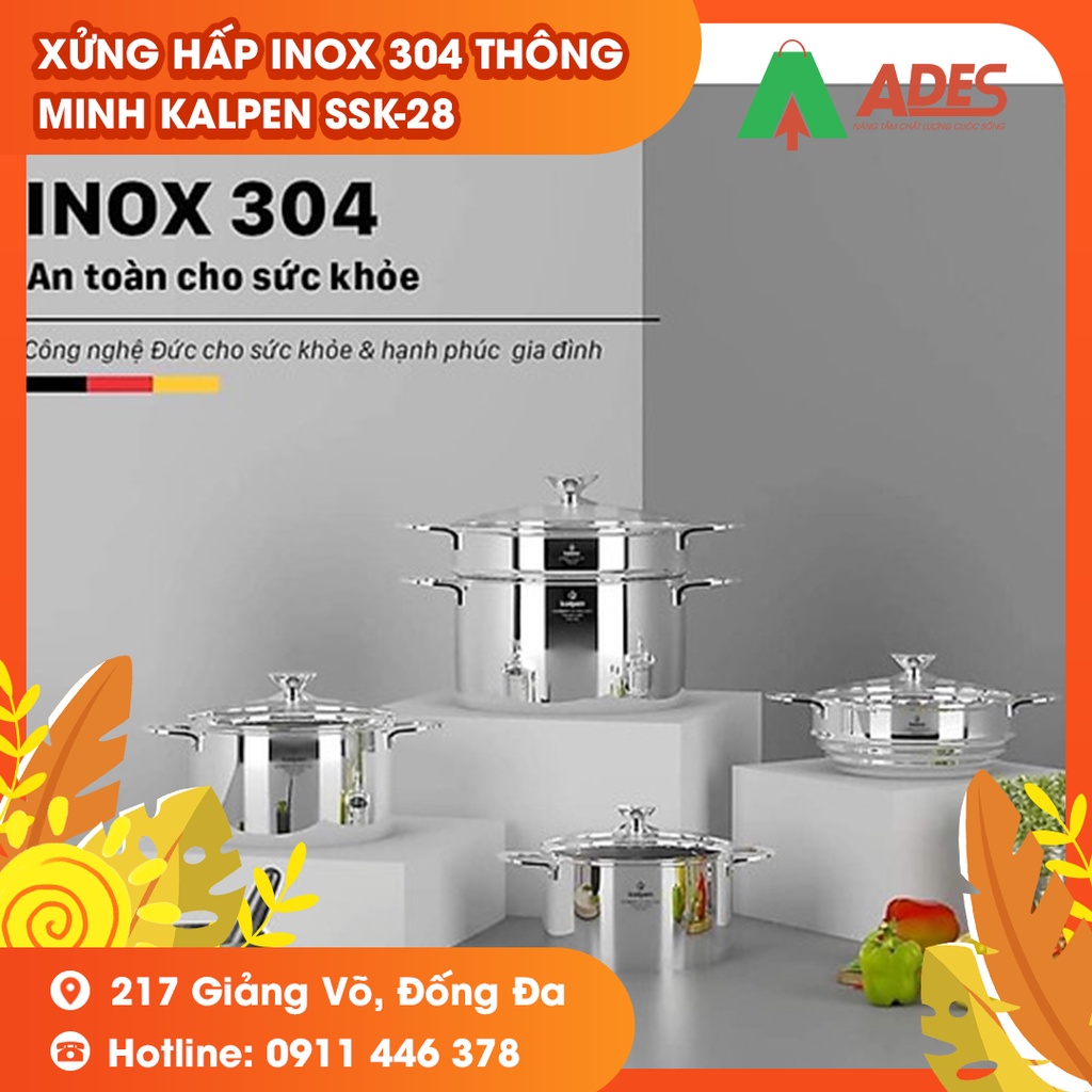 Xửng hấp Inox 304 thông minh Kalpen SSK-20