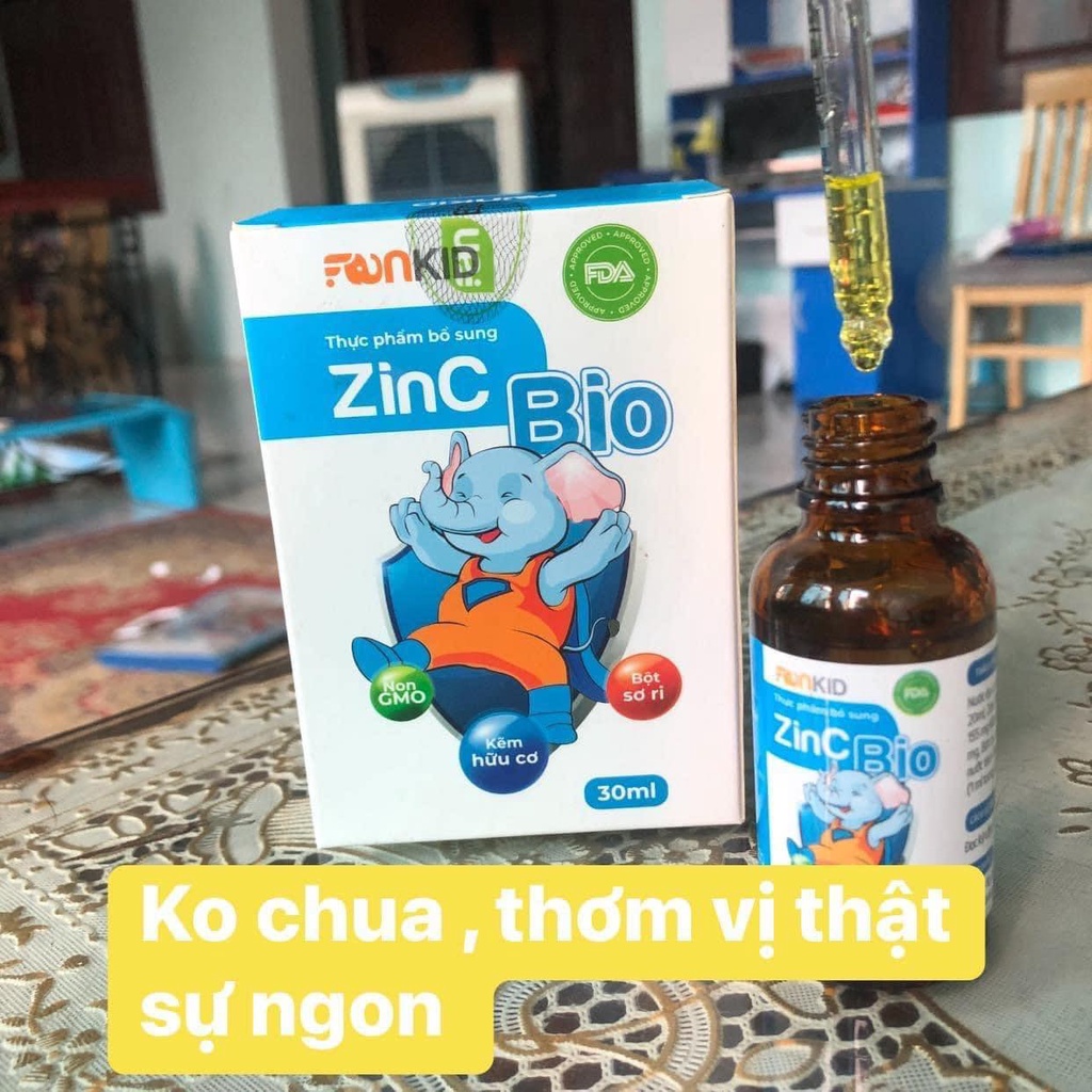 Thực phẩm bổ sung kẽm hữu cơ ZinC - Fankid