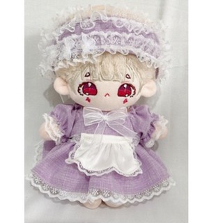 [OUTFIT FOR DOLL] đầm hầu gái cho doll (15cm & 20cm & IDV & body ú)