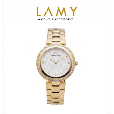 Đồng hồ Nữ Daniel Klein Wavy Lines Gold Ladies DK5512 - Lamy watch