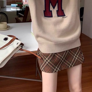 Chân Váy Kẻ Sọc Caro Dạ Chéo Xanh Đỏ Chân Váy Chữ A Vừa Nổi Bật Mùa Đông Ulzzang Noel 2024