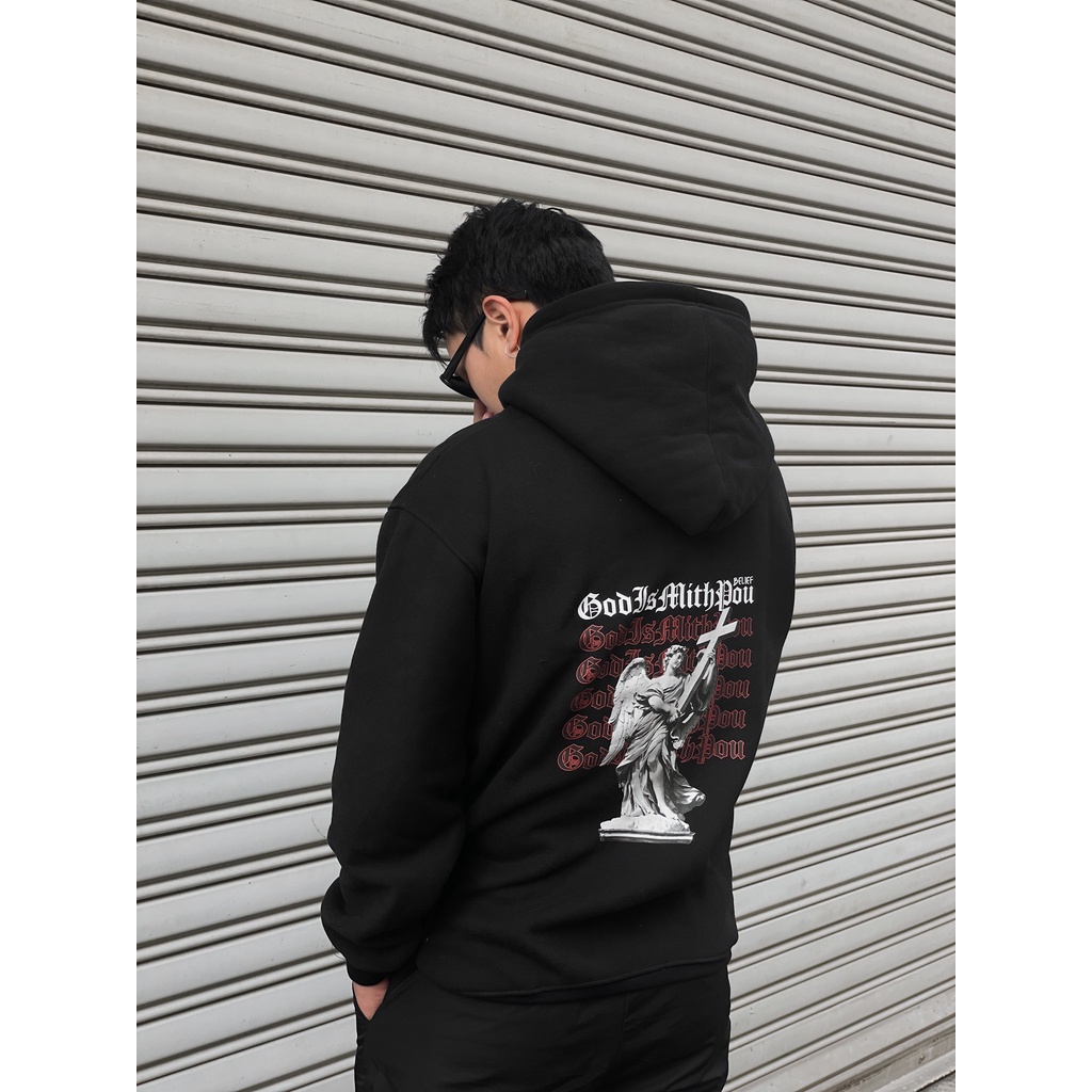 Áo hoodie nỉ bông Monster X Street Chúa GWY nam nữ form rộng thu đông Local Brand