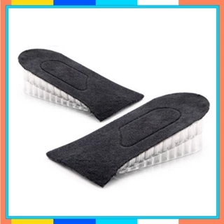Lót độn đế silicone tổ ong mặt vải 2 lớp có thể tách rời giúp tăng 3.5cm chiều cao cho tất cả các loại giày