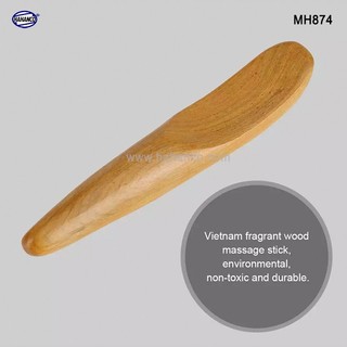 Bộ 2 cây cạo gió ấn huyệt mh874 - hahanco bằng gỗ thơm