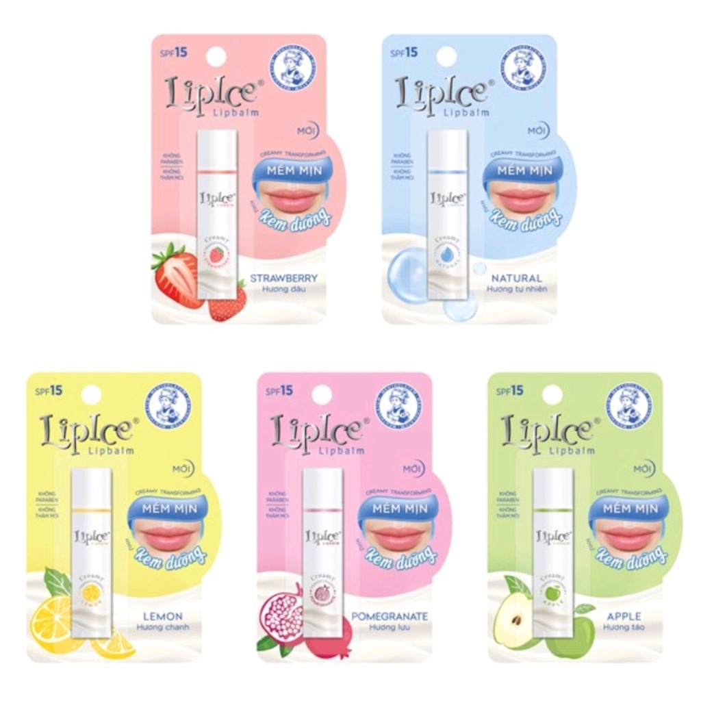 Son dưỡng không màu chuyển kem mịn Lipice Creamy 4.3g