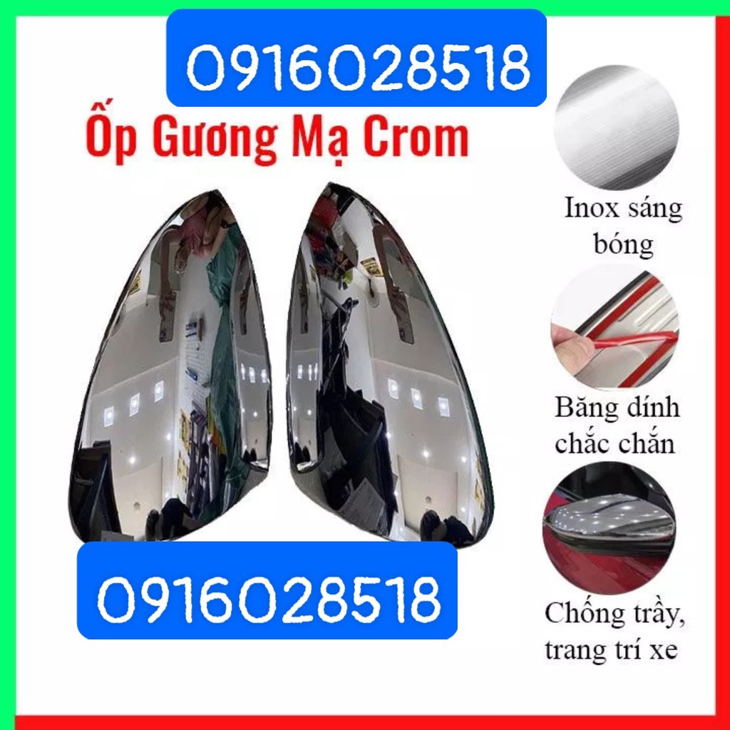 Ốp gương Mạ Crom xe Toyota Raize 2022 2023 chống xước op guong chieu hau