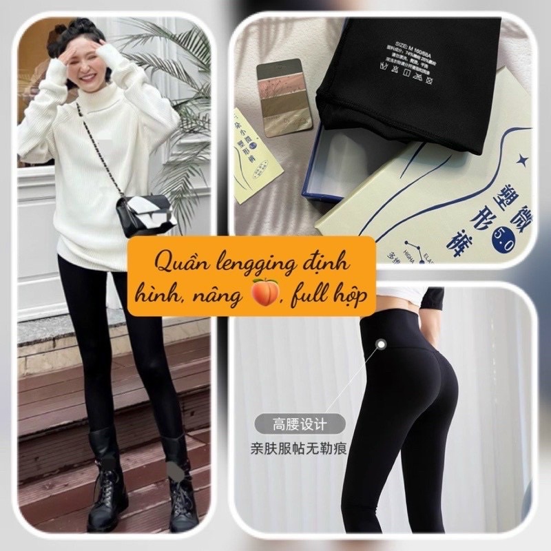 Quần legging full hộp nâng mông 5.0 gen bụng thế hệ mới Bống Chic