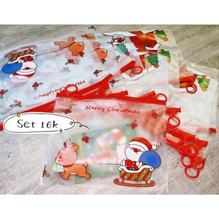 Set quà Noel - sổ và bút cột nơ