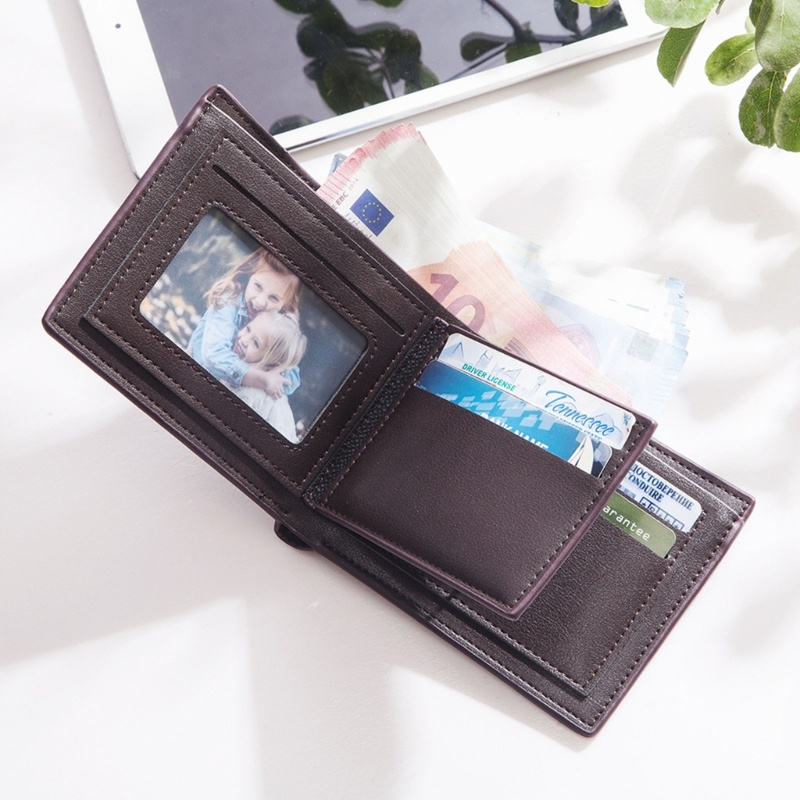 Ví Da PU Gập Đôi Thời Trang Nam Tính