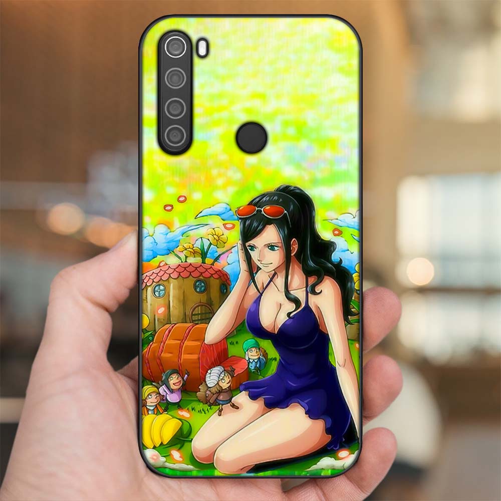 Ốp lưng Xiaomi Redmi Note 8 viền đen in hình Nico Robin One Piece Đảo Hải Tặc