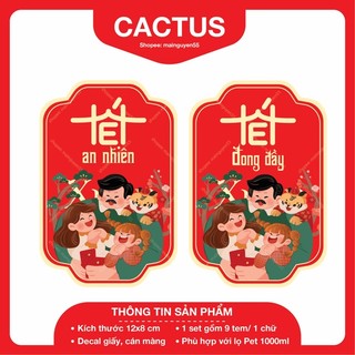 [ Sẵn ] Tem Chúc Mừng Năm Mới , Tem Tết