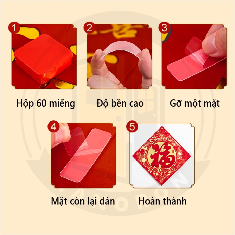 Băng keo trong suốt chuyên dụng cố định đồ vật ⭐ Băng dính acrylic 2 mặt tiện dụng NANORON