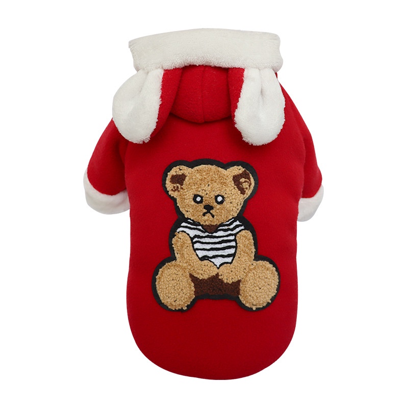 Áo Hoodie Mùa Đông 4 Màu Bằng Vải Lông Cừu Có Size XS-XXL Dành Cho Cún Cưng