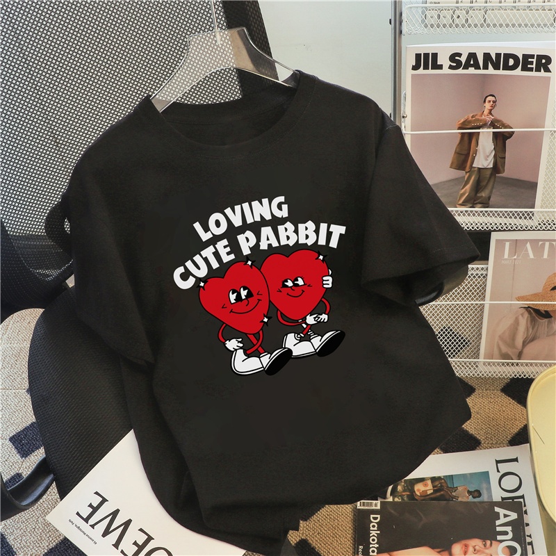 NRVP Áo Thun 100% Cotton Tay Ngắn Dáng Rộng