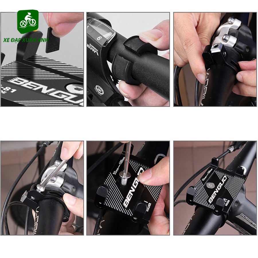 Giá Đỡ Điện Thoại Gắn Xe Đạp Xe Máy Hợp Kim Nhôm