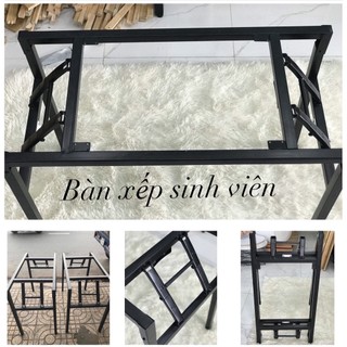 Chân bàn sắt cao 72cm sơn tĩnh điện Rộng 42 x dài 77cm ( Xếp Lò Xo)