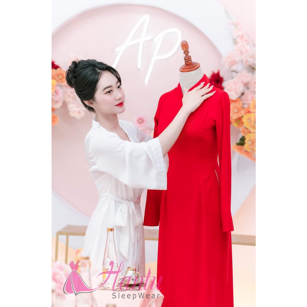 Áo choàng make up ,Áo choàng cô dâu sang trọng Hantu Sleepwear Nhiều màu,đủ size | BigBuy360 - bigbuy360.vn