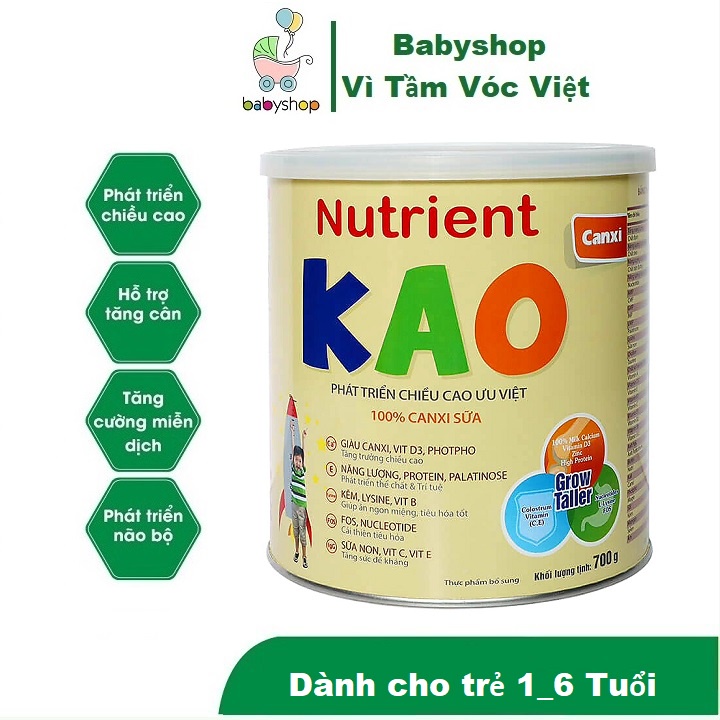 Sữa Nutrient KAO 700g (Tăng chiều cao tối ưu)