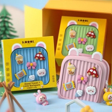 Babyfair. Ba Lô Trẻ Em Bé Trai Gái Chống Nước EVA DIY Trang Trí Hoạt Hình Dễ Thương Cho Mẫu Giáo