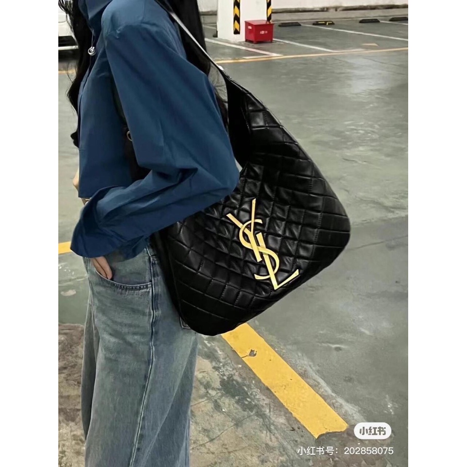 BST Túi Xách Y/S/L Tote, Túi Xách Tay Da Chần thêu ô mã sang chảnh nhiều mẫu mã đẹp màu đen trắng chất xịn Letty