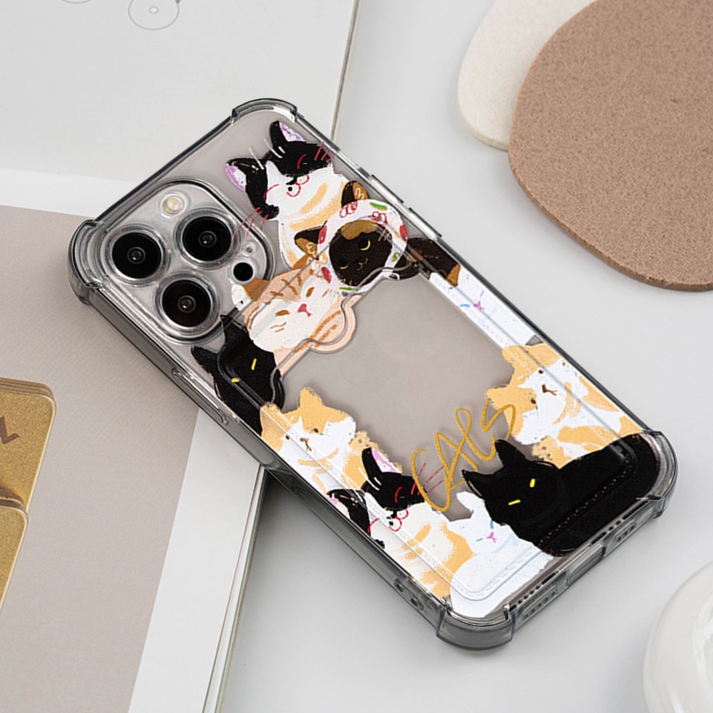 Ốp Điện Thoại TPU Dẻo Họa Tiết Hoạt Hình Chó Mèo Dễ Thương Chống Sốc Cho IPhone 11 12 13 14 Pro Max 14 Plus