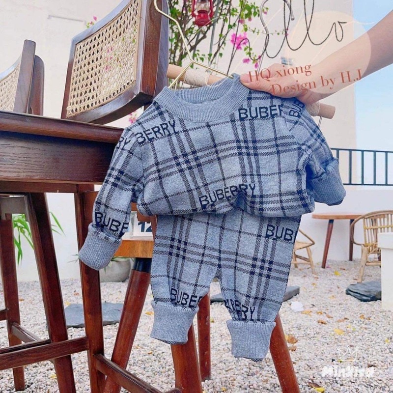 Bộ len dày ấm cho bé trai, bé gái