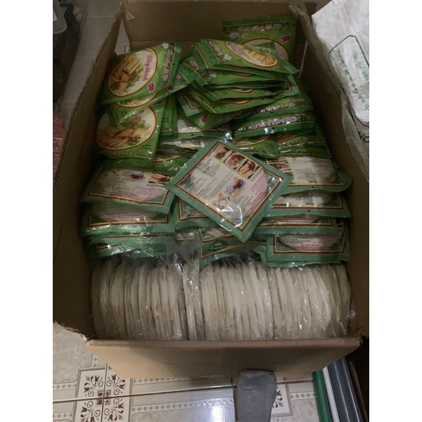 Combo 5 gói B tráng đậu xanh bò bía sz 16/gói 30 lá