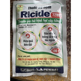 Ricide 72WP 100gr Thuốc trừ bệnh cây trồng.