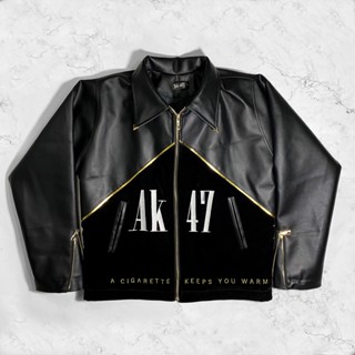 Áo khoác Da Cigarette đen - Black Cigarette Leather Jacket